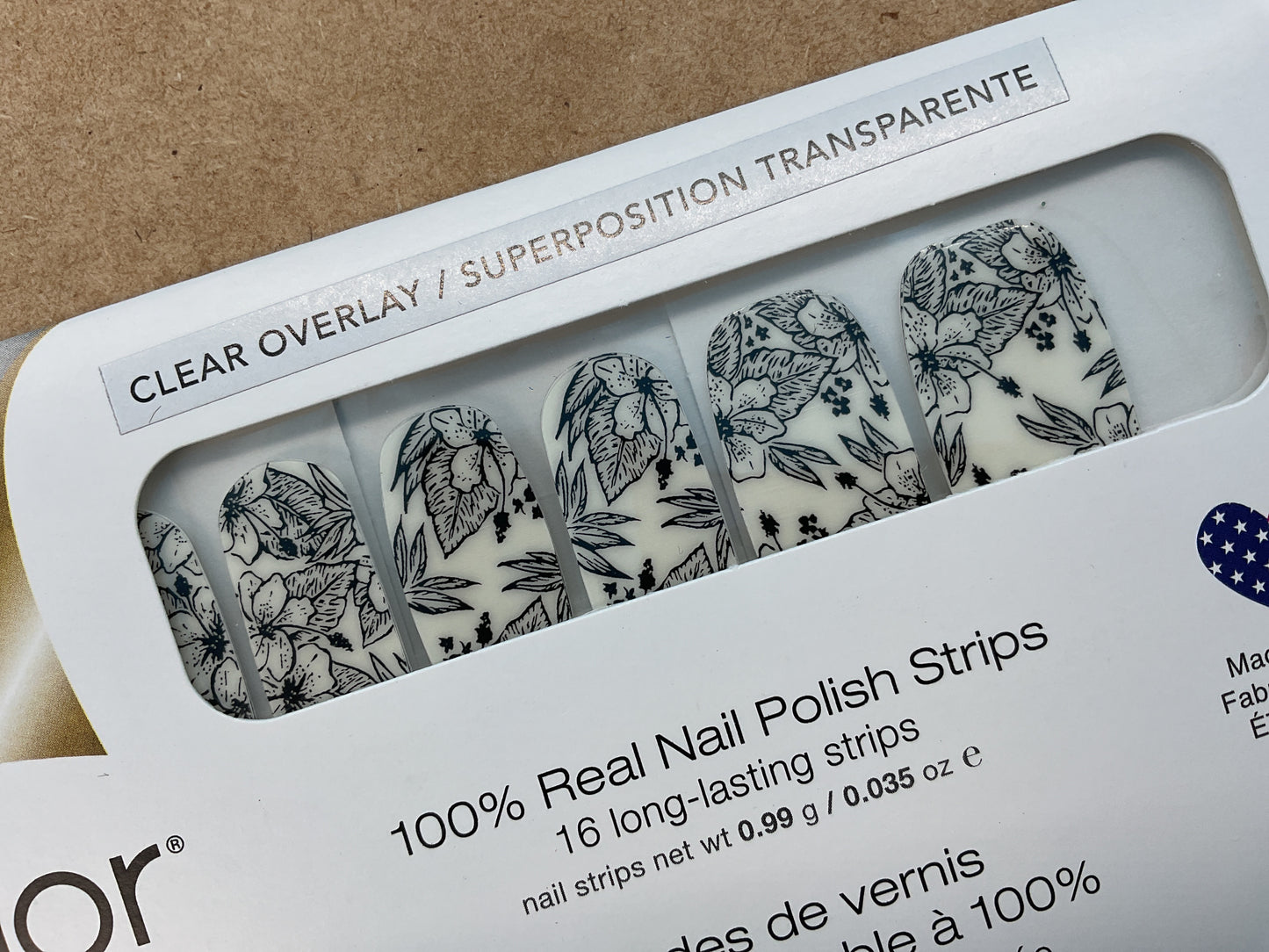 Color Street Nail Strips Haku Lei Clear Overlay