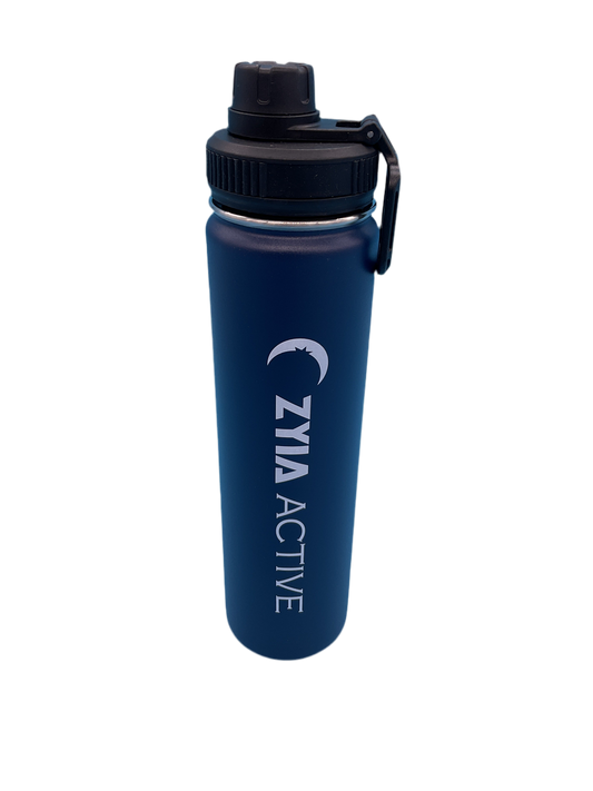 Zyia Navy 24 oz Activity Bottle – Stainless Steel Vacuum-Insulated Water Bottle