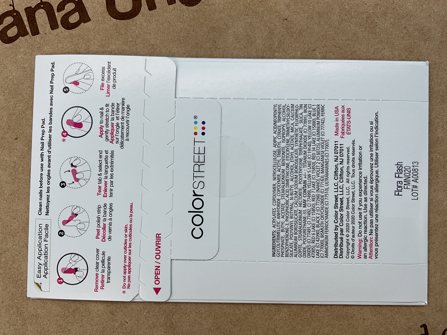 Color Street Nail Strips – Flora Flash (Neon Rose)