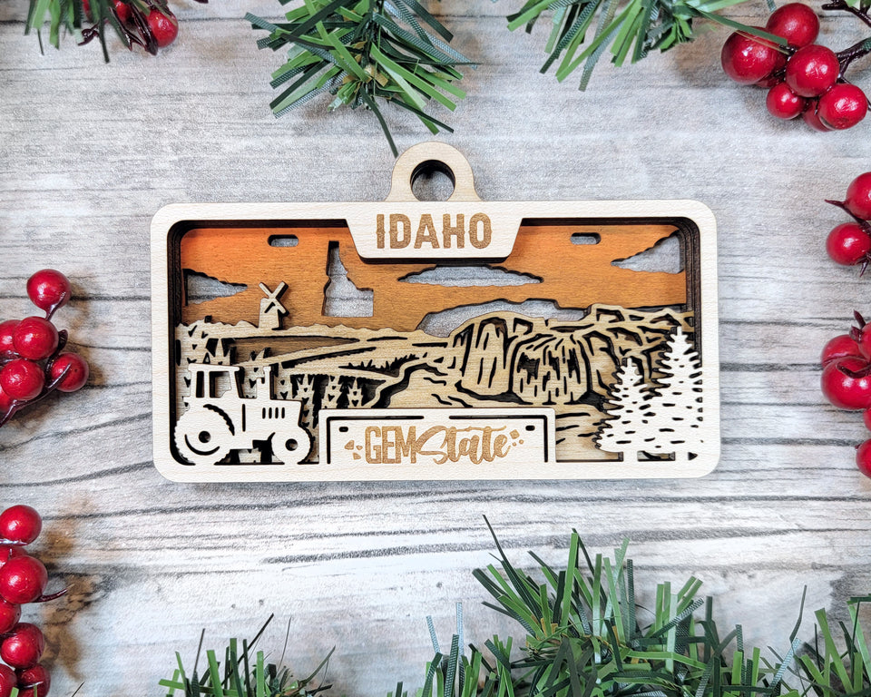 Customizable Idaho Ornament