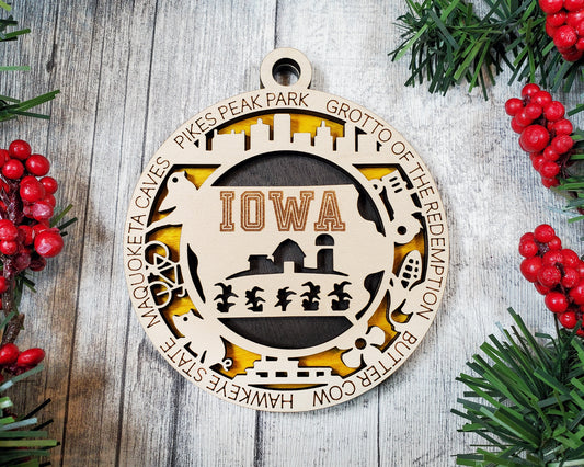Iowa Ornament