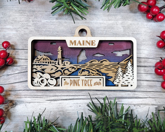 Customizable Maine Ornament