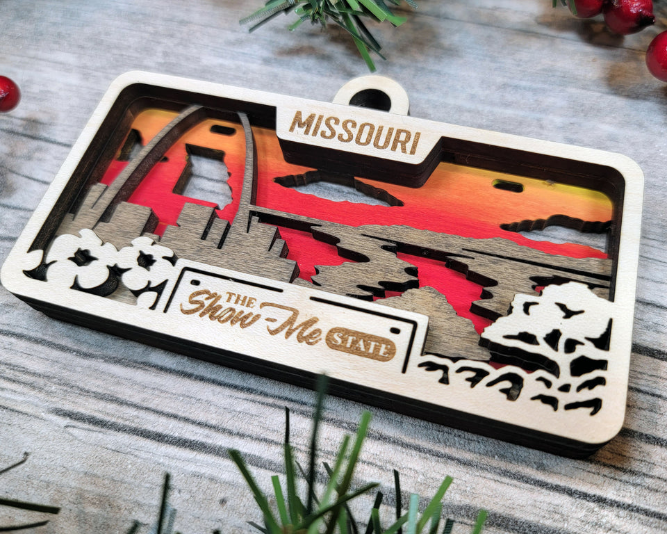 Customizable Missouri Ornament