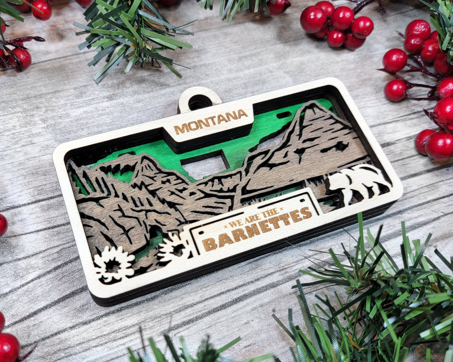 Customizable Montana Ornament