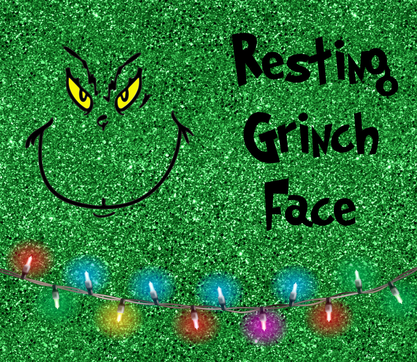 Resting Grinch Face Christmas 20 oz. Tumbler