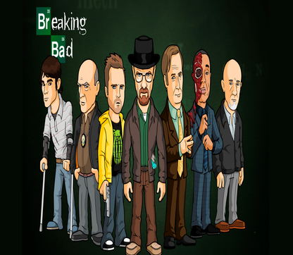 Breaking Bad Cartoon Style 20 Oz. Skinny Tumbler