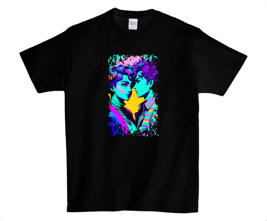 Pride Color Splash Crew Neck T-Shirt, Black #3