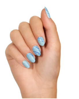 ColorStreet Nail Polish Strips – North Shore Baby Blue Glitter