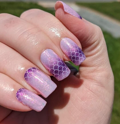 ColorStreet Nail Strips | Petite - Violet Shimmer | Real Polish | Easy Apply