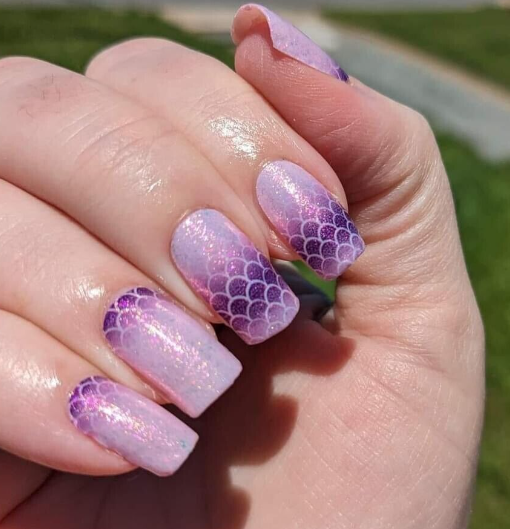 Color Street Nail Strips – Violet Shimmer (Petite)