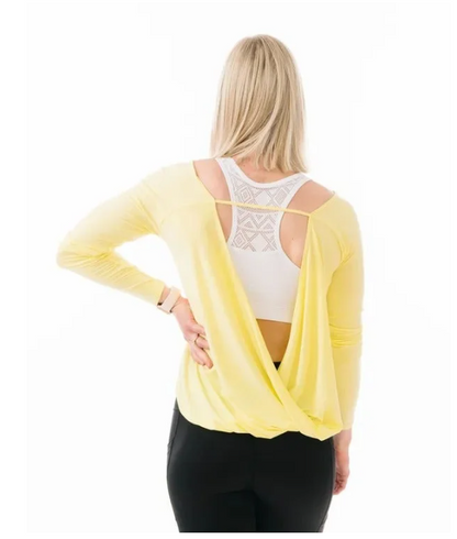 Zyia Active ~  Yellow Namaste long Sleeve T