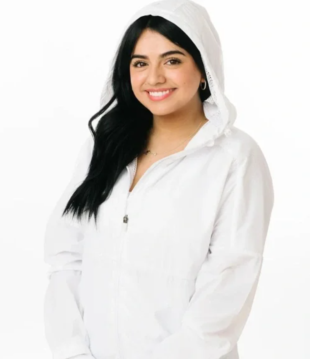 Zyia Active ~ White Mesh lined Jacket Hoodie