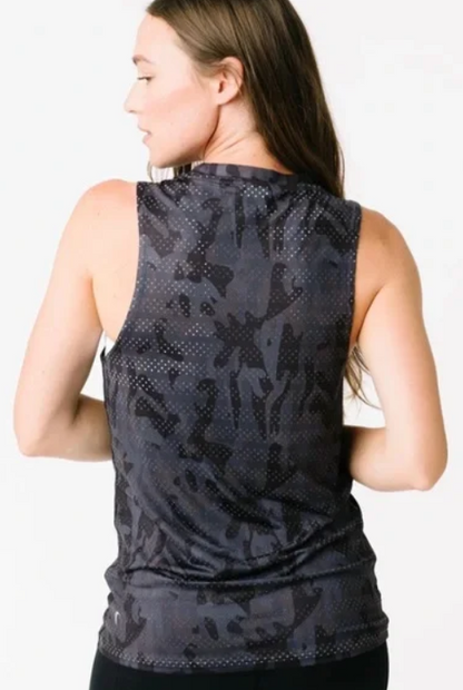 Zyia Active ~  Black Camo Chill Tank RC