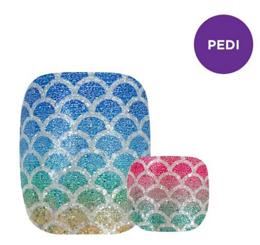 ColorStreet Nail Strips - Pedicure *Any Fin Goes*