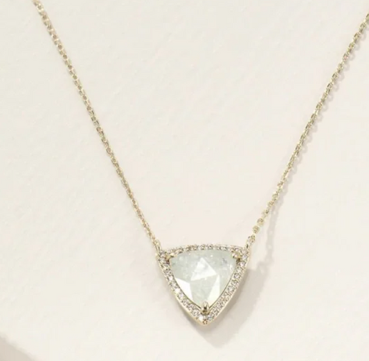 Sommerville Crackle Pendant ~ White Opal by Stella and Dot