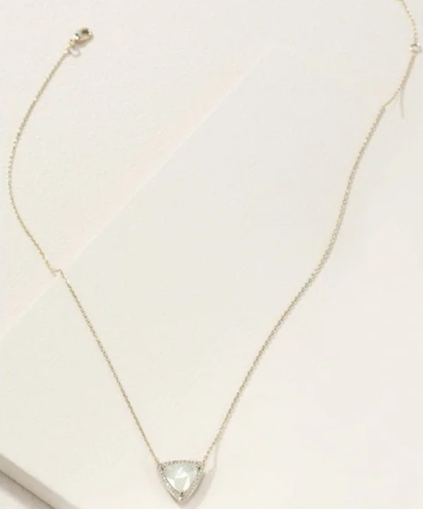 Sommerville Crackle Pendant ~ White Opal by Stella and Dot