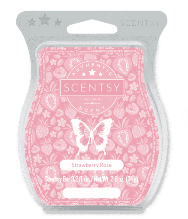 Scentsy Wax Melt – Strawberry Rose