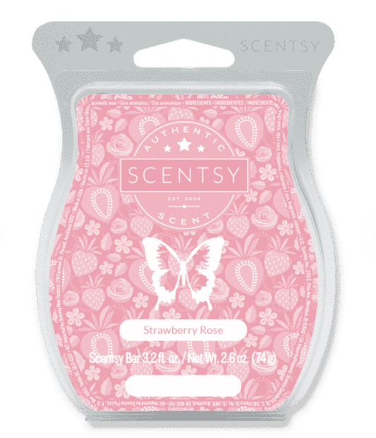 Scentsy Wax Melt – Strawberry Rose