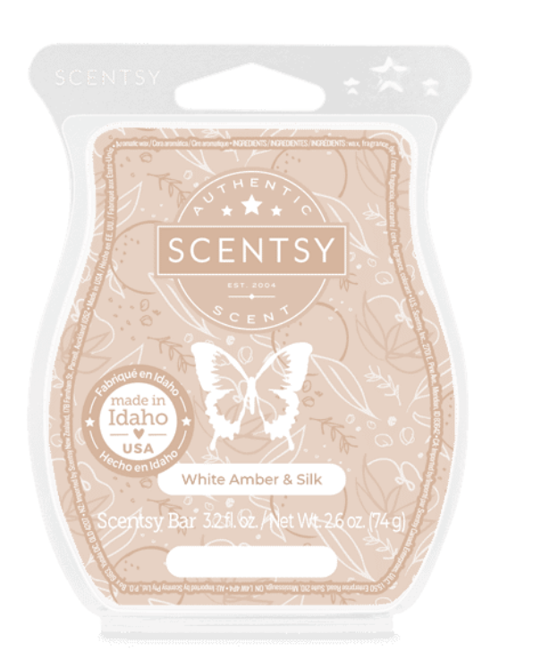 Scentsy Wax Melt – White Amber & Silk