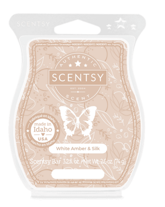 Scentsy Wax Melt – White Amber & Silk