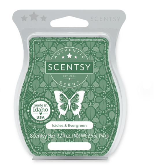Scentsy Wax Melt – Icicles & Evergreen