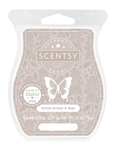 Scentsy Wax Melt – White Amber & Teak