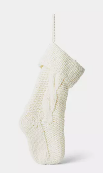 Thirty-One Gifts - Luxe Chunky Knit Stocking - Cream