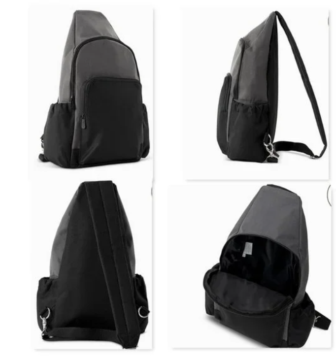 Thirty-One Gifts Adjustable Sling Backpack *Black colorblock*