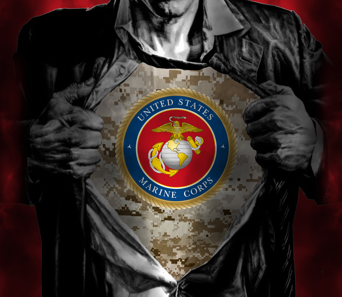 U.S. Marines Chest logo 20 oz. Tumbler