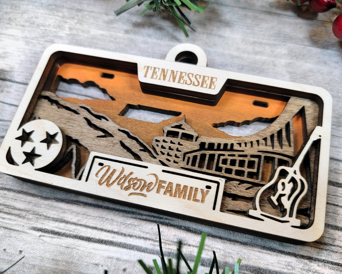 Customizable Tennessee Ornament
