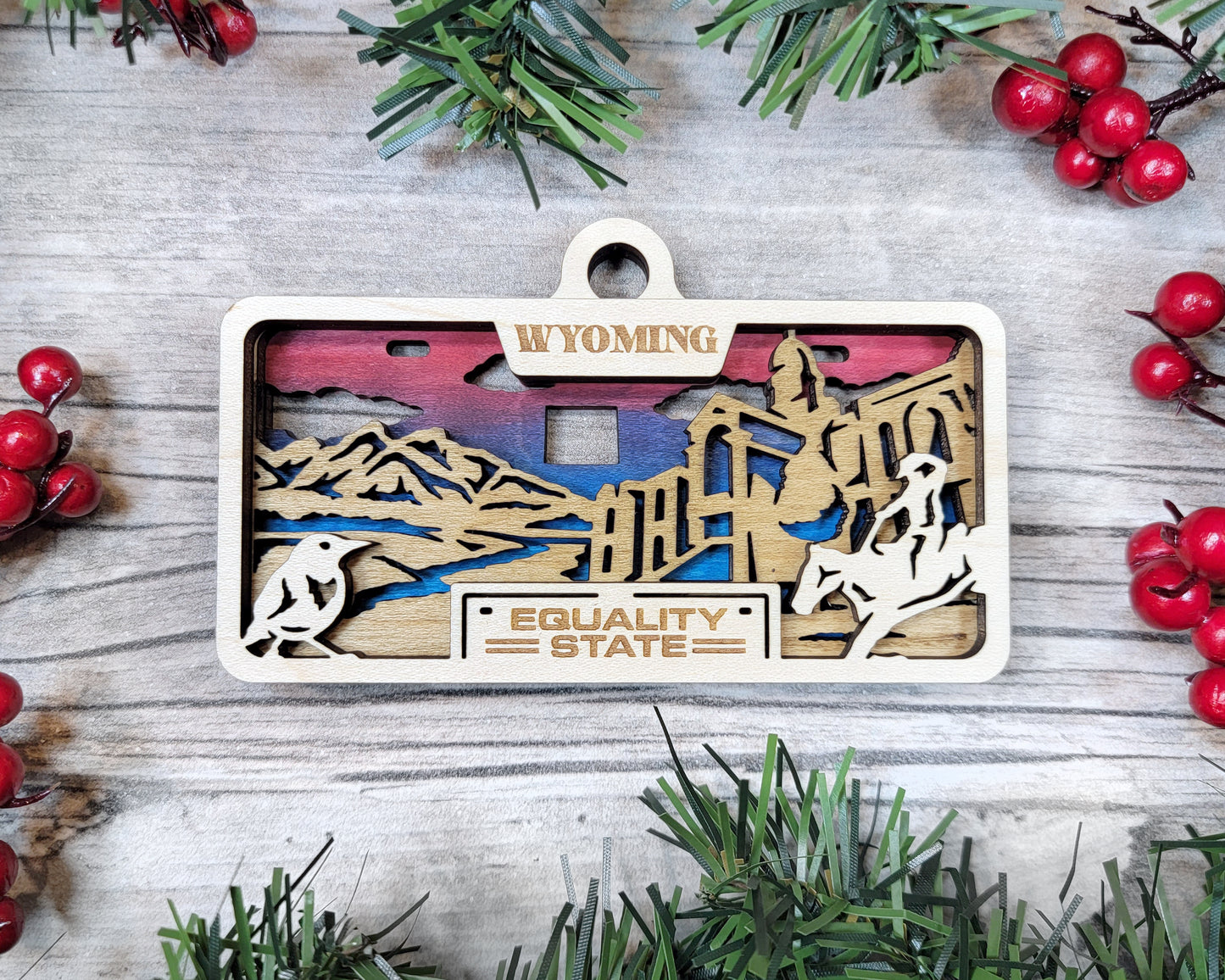 Customizable Wyoming Ornament