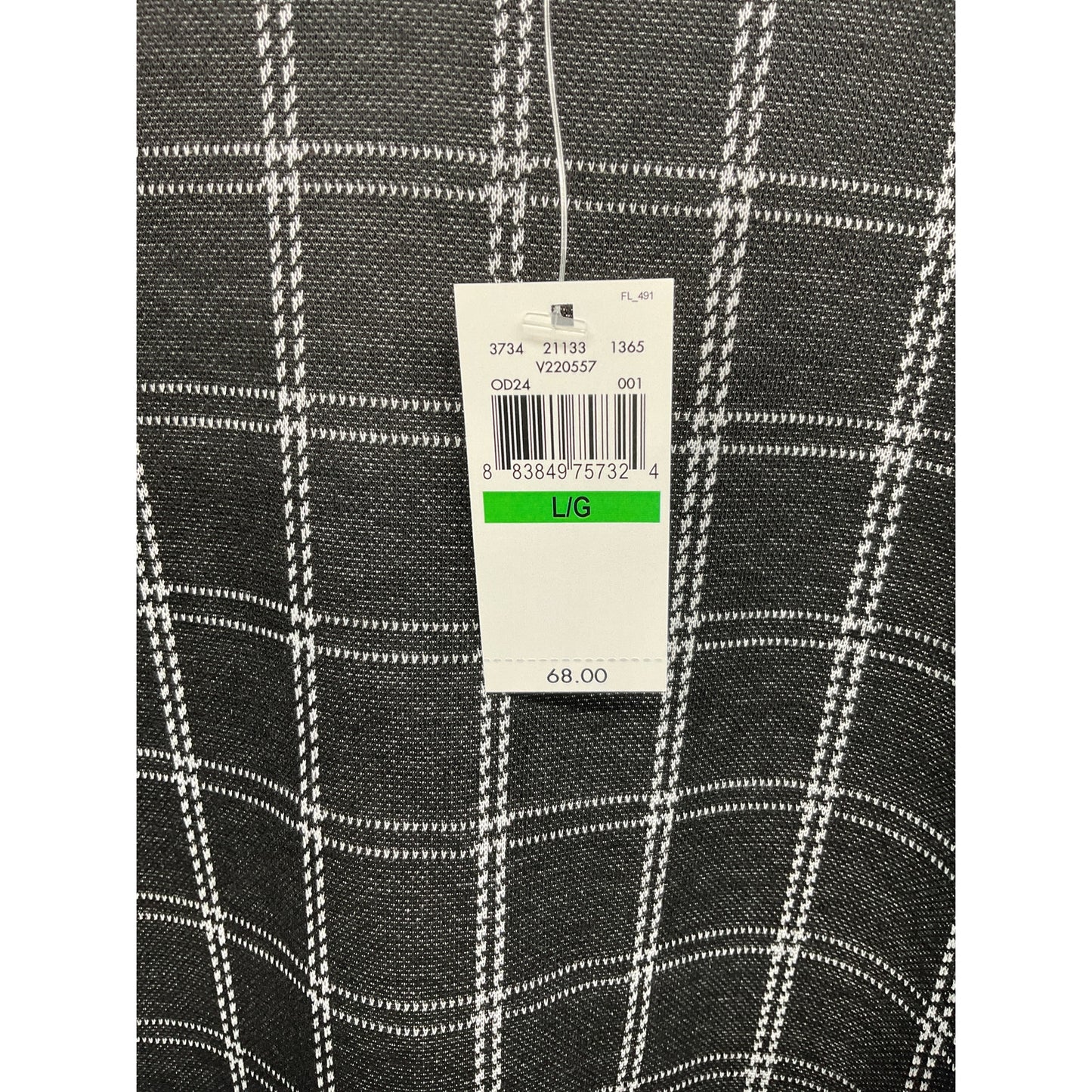 Van Heusen Women’s Plaid Stretch Top – L