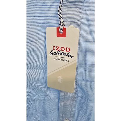 IZOD Saltwater Relaxed Classics Button-Up Shirt – Dockside Chambray – Little Boy Blue (NWT)