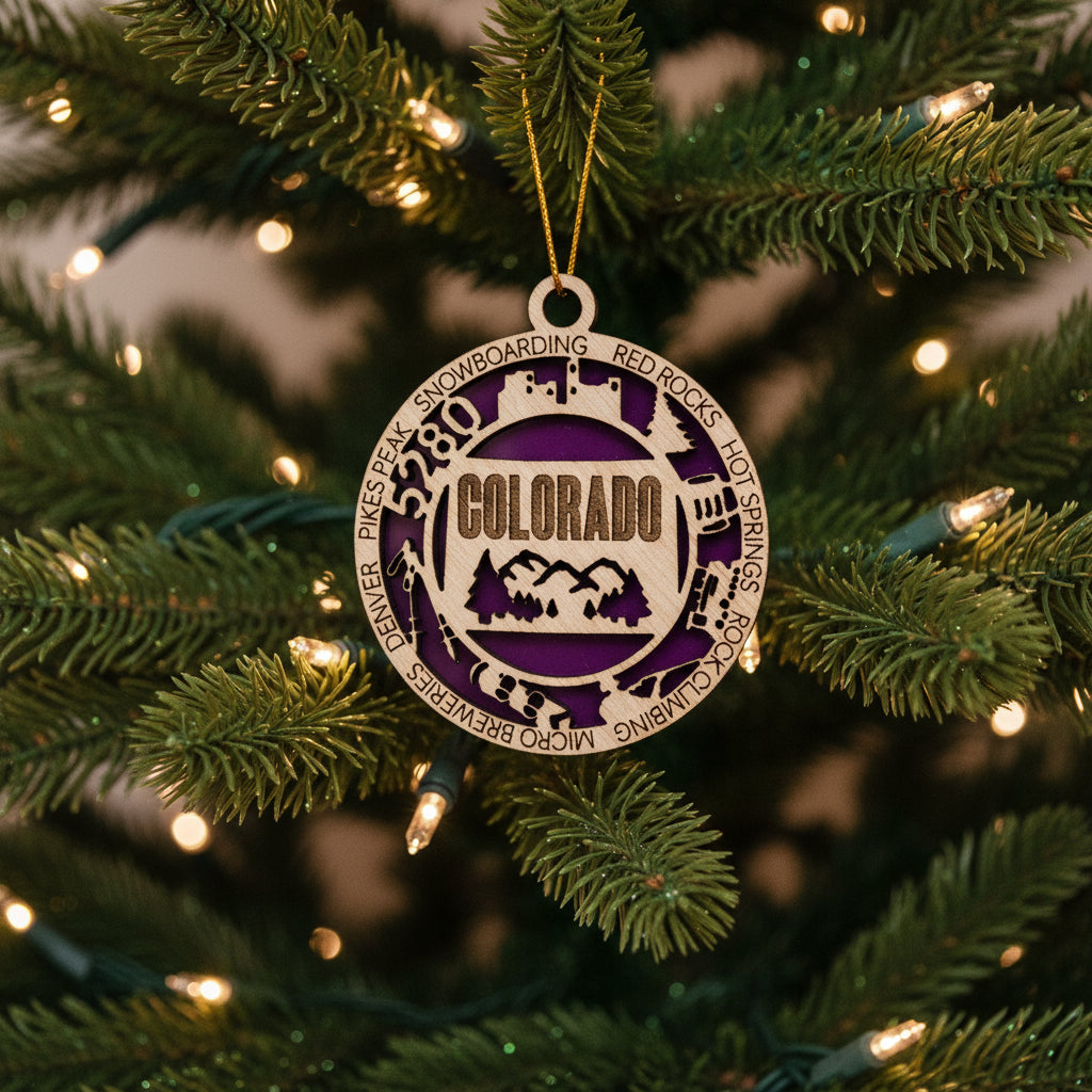 Shaka Brands Colorado Christmas Ornament