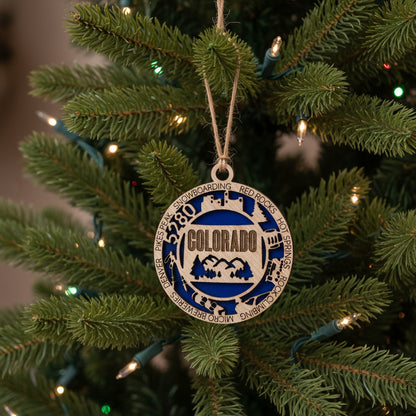 Shaka Brands Colorado Christmas Ornament