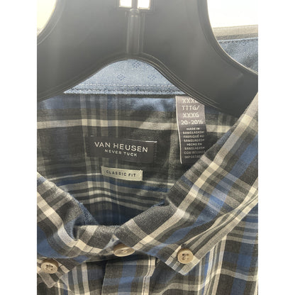 Van Heusen Never Tuck Slim Fit Long-Sleeve Button-Up Shirt XXXL