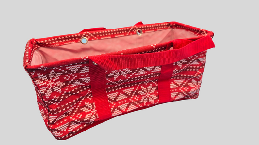 Thirty-One Gifts Tiny Utility Tote *Holiday Fair Isle*