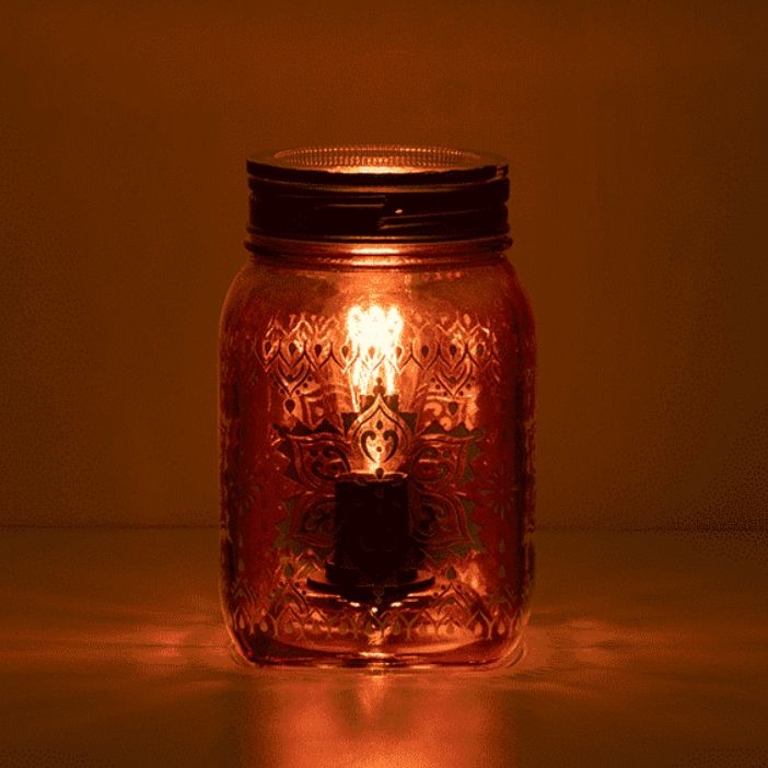 Mandala Mason Jar Scentsy Warmer
