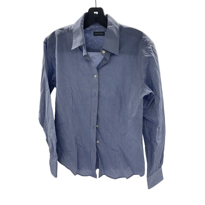 Van Heusen Womens Blue Long Sleeve Dress Shirt Size 4-6