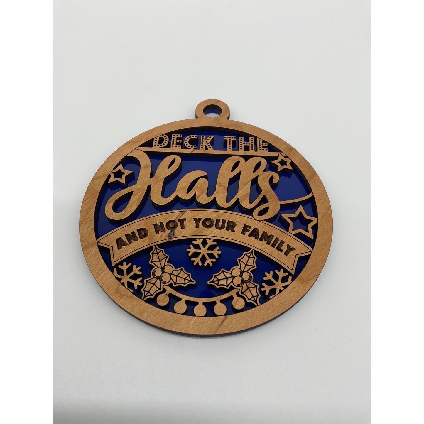 Shaka Brands Deck The Halls Not Your Family Ornament One Size
