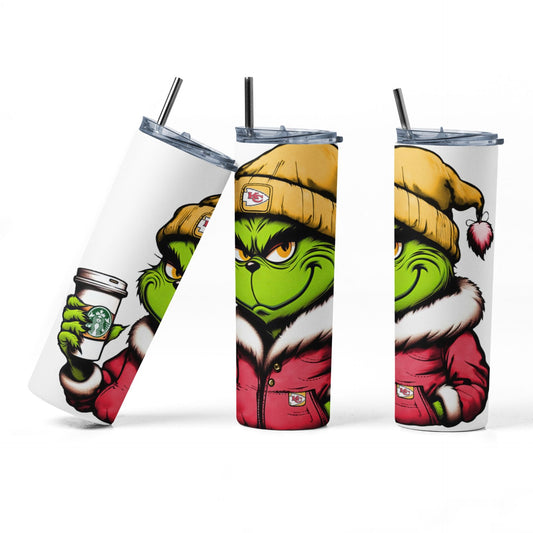 20oz Tumbler ~ Kansas City Chiefs Grinch