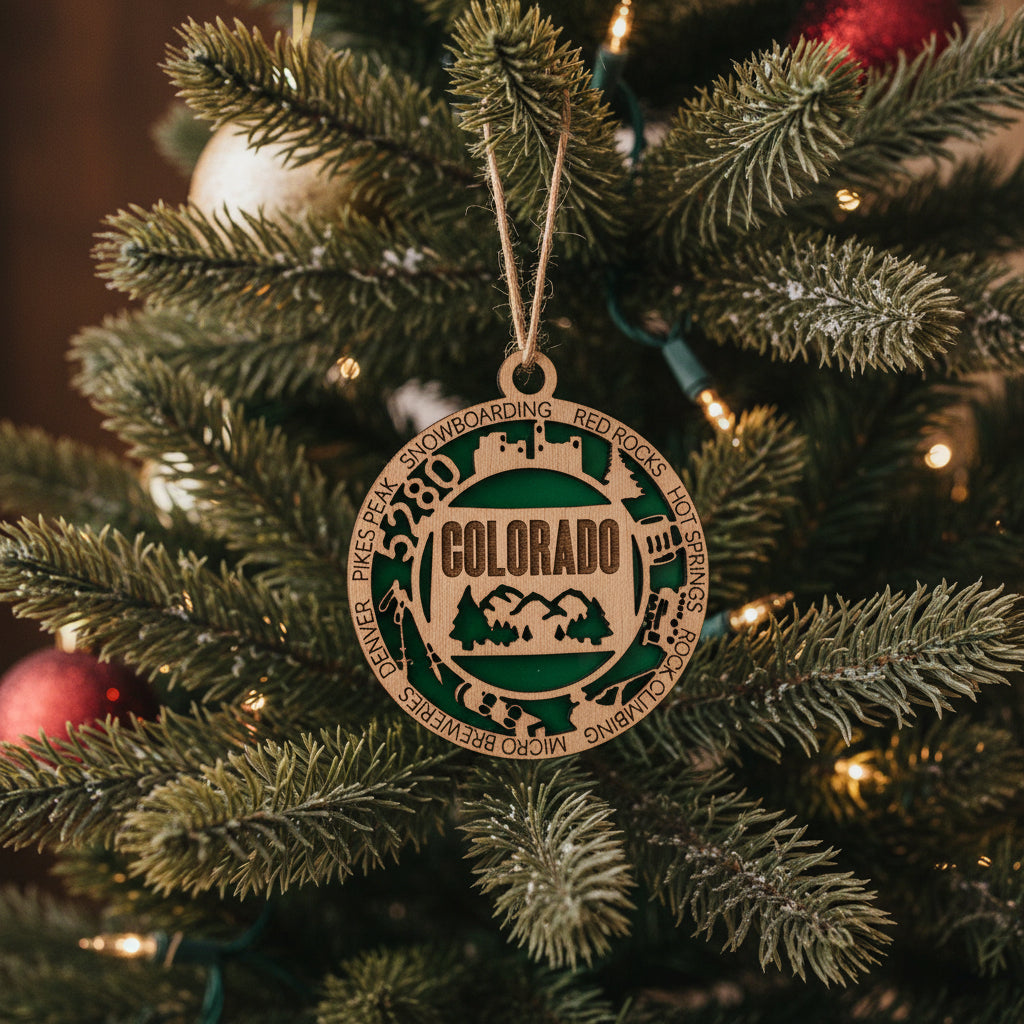 Shaka Brands Colorado Christmas Ornament