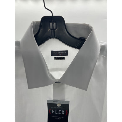 Van Heusen Men’s White FLEX Dress Shirt 2XL