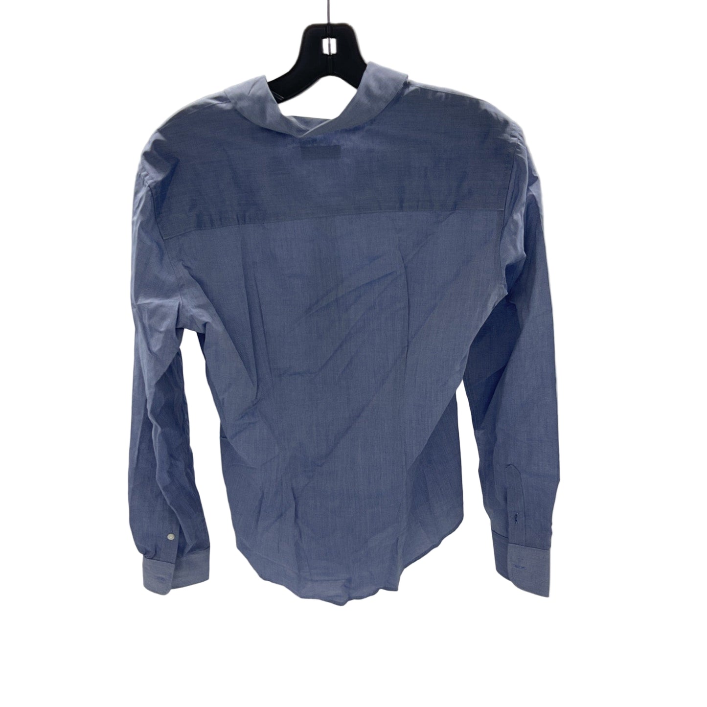 Van Heusen Womens Blue Long Sleeve Dress Shirt Size 4-6