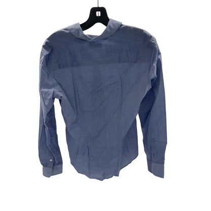 Van Heusen Womens Blue Long Sleeve Dress Shirt Size 4-6