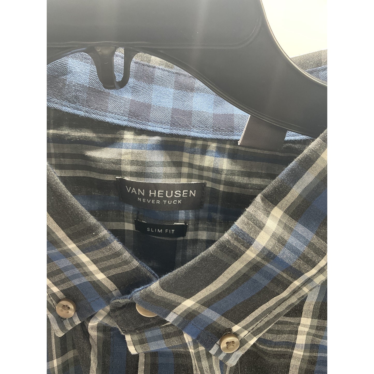 Van Heusen Never Tuck Slim Fit Shirt – XXL