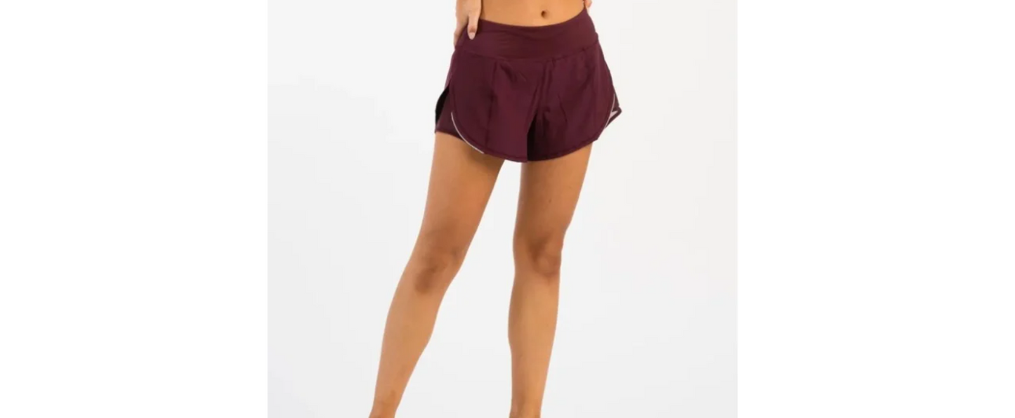 Zyia Active ~  Plum Mesh Energy Shorts