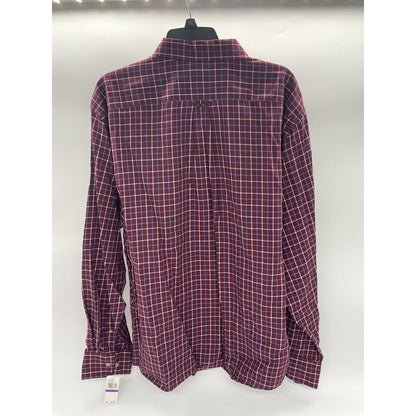 IZOD Advantage Wrinkle-Free Casual Button-Up Long Sleeve Shirt XXL