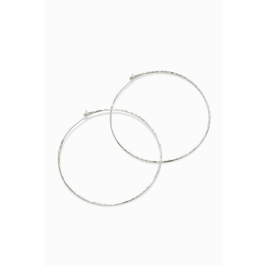 Essential Hammered Hoops Earrings ~ Silver by Stella & Dot