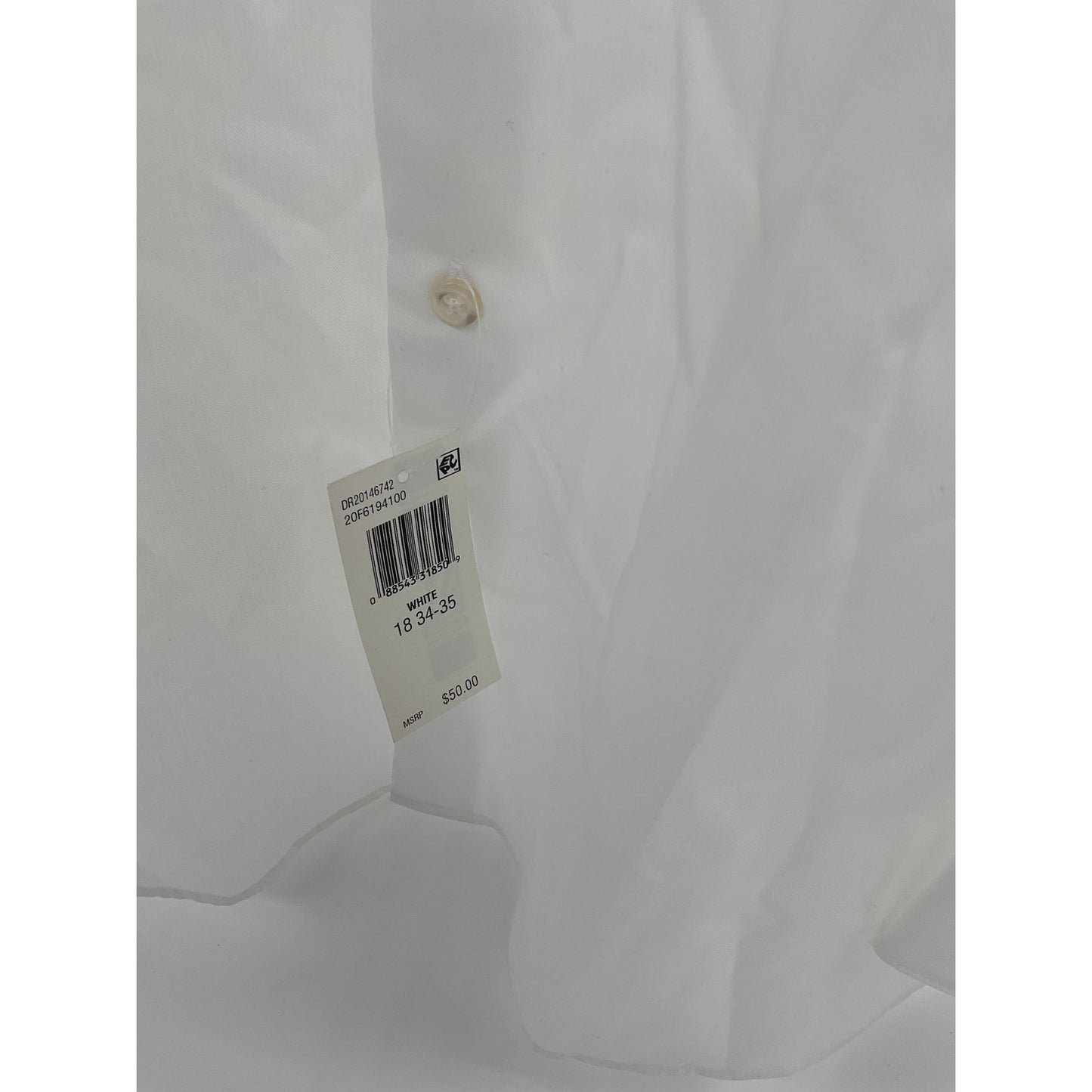 Van Heusen Men’s White FLEX Dress Shirt 2XL